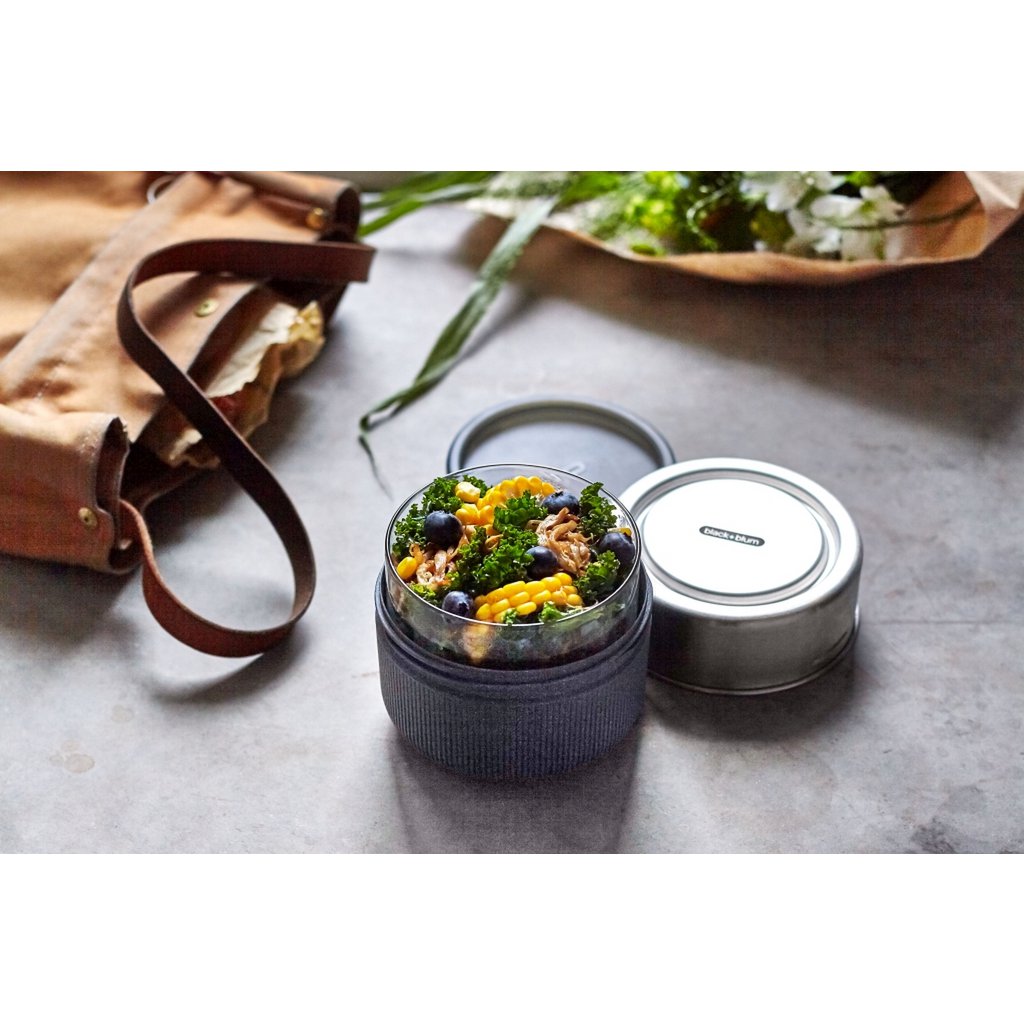 Black+Blum Glazen Lunchpot - Grijs 600ml Premium