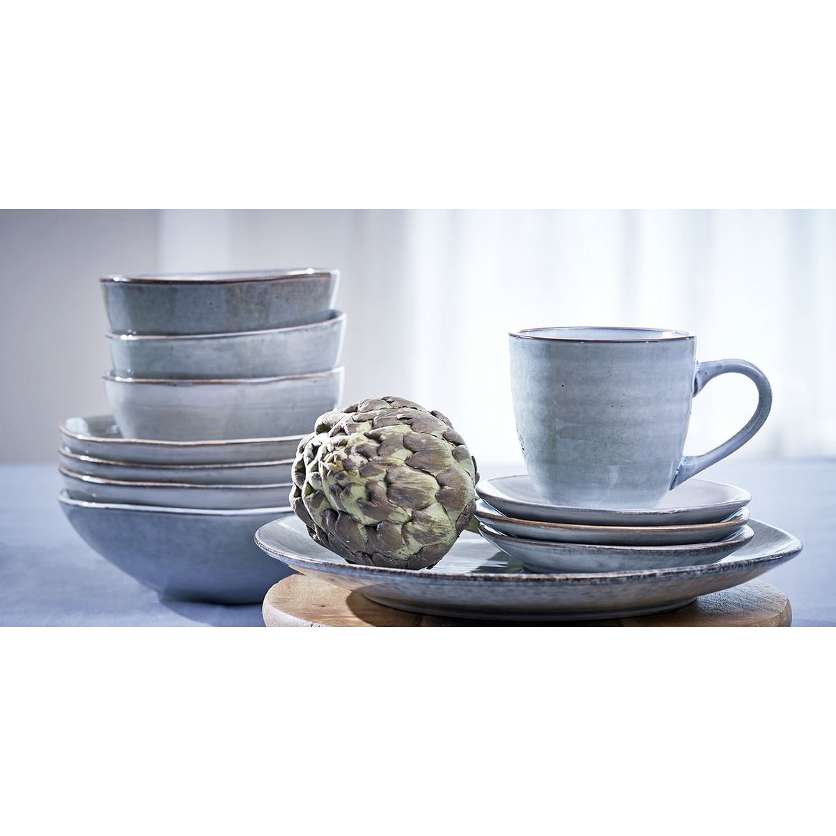 Tabo Serviesset Grijs - Complete Set voor 4 Personen