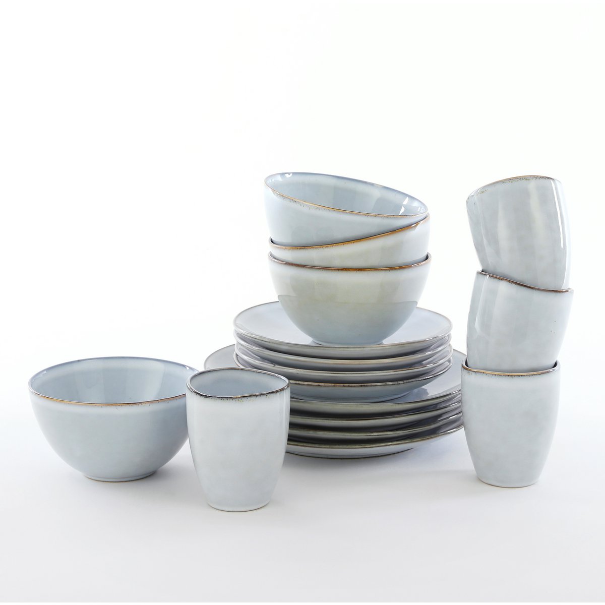 Tabo Serviesset Grijs - Complete Set voor 4 Personen