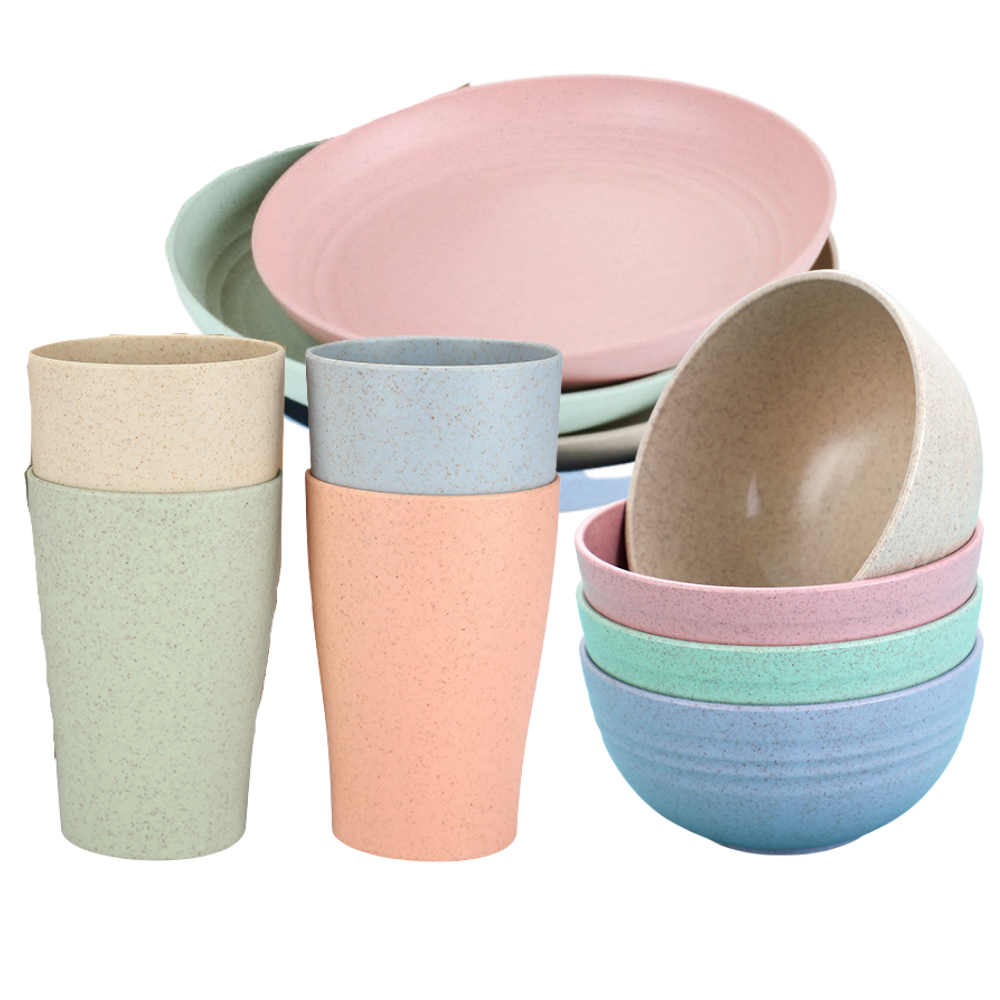 Eco Servies Collectie - 12-delig Duurzaam Tafelgerei
