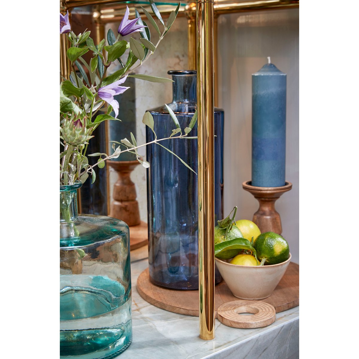 Duurzame Guan Flesvaas Transparant 26cm | Gerecycled Glas