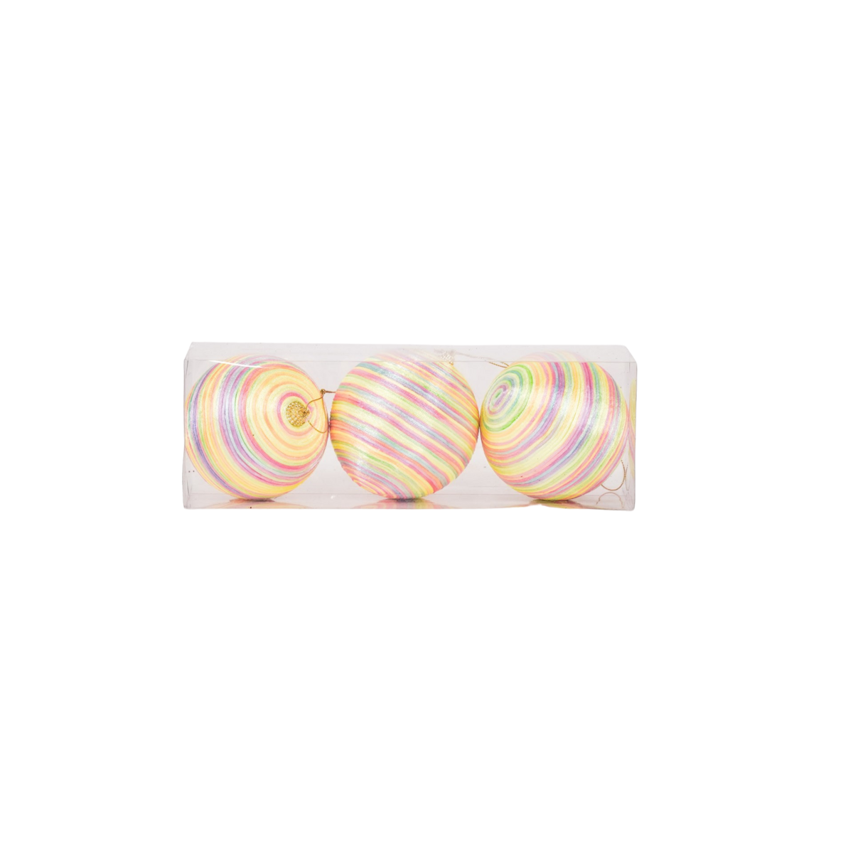 Kerstballen Neon - 3 Stuks Schuim Ø10cm Trendy Kleuren