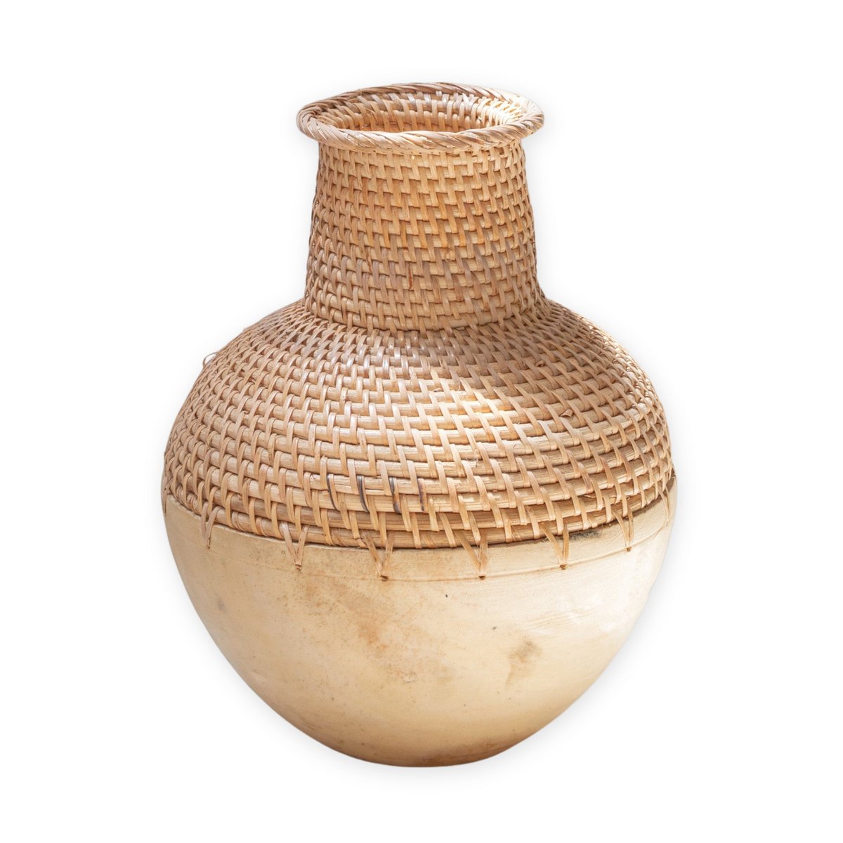 KAMARI Boho Vaas - Rotan Hout Geweven Decoratief