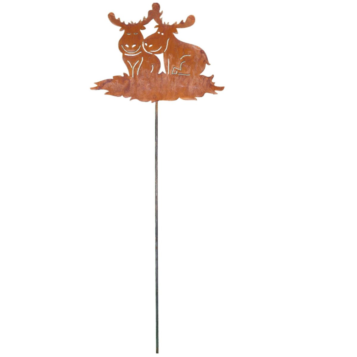 Decoratieve Eland Tuinpaal - Metaal Patina Afwerking