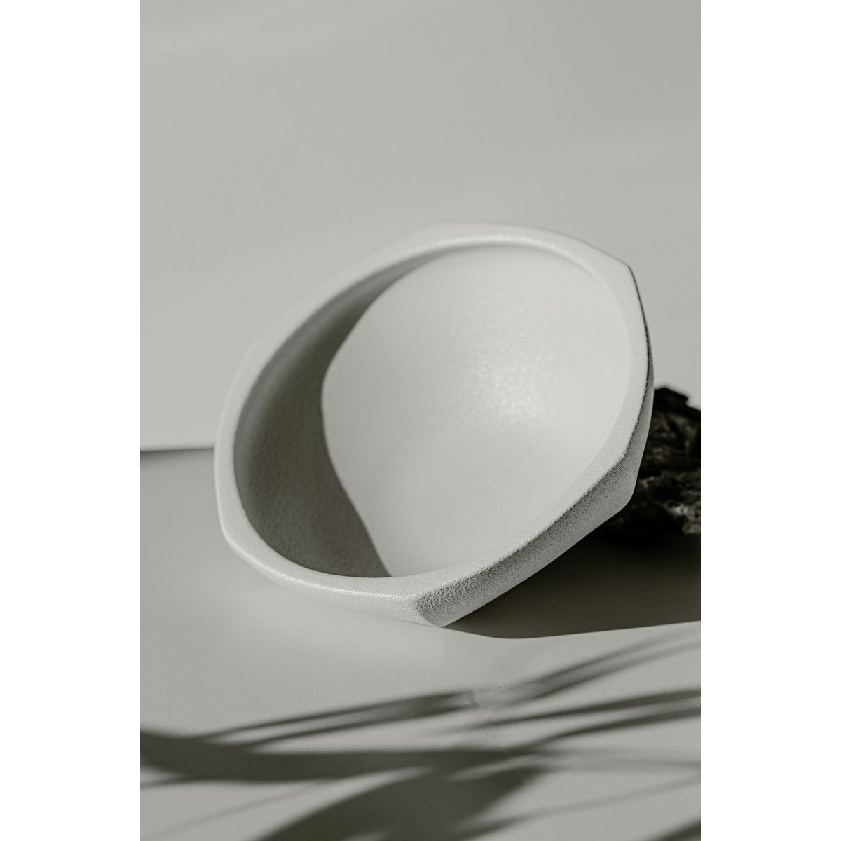 Elegante Design Kom Wit - Premium Keramiek met Textuur 22.5cm