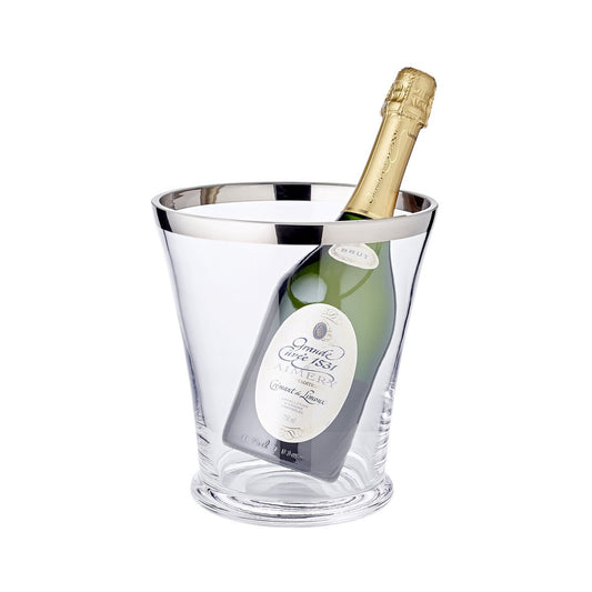 EDZARD Luxe Flessenkoeler Reuben | Mondgeblazen Kristal met Platina