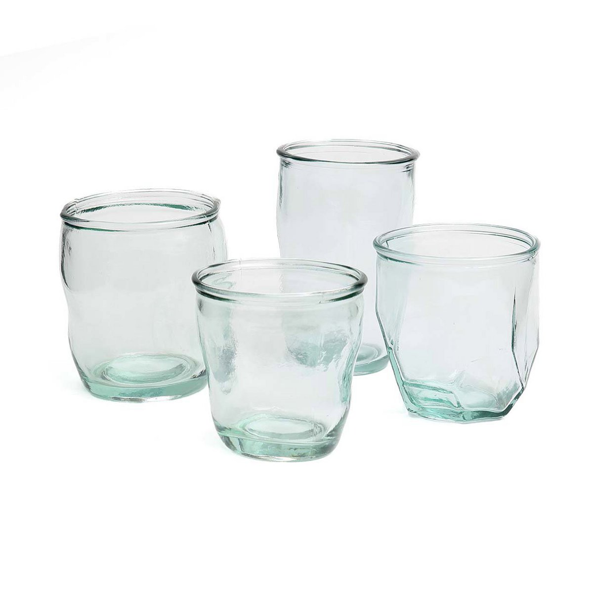 Tching Glas Blauw - Oceaan Elegantie Gerecycled
