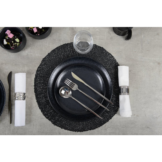 Zilver Glans Bestekset 24-delig - Klassieke Elegantie met Afgeronde Contouren