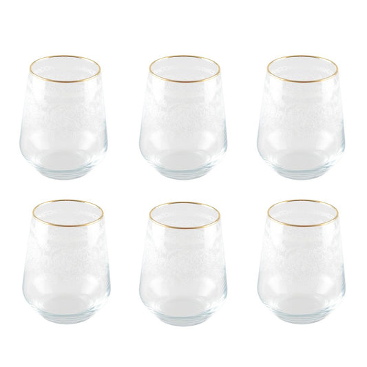 Exotische Arabische Waterglazen Set - 6 Stuks | Oosterse Stijl
