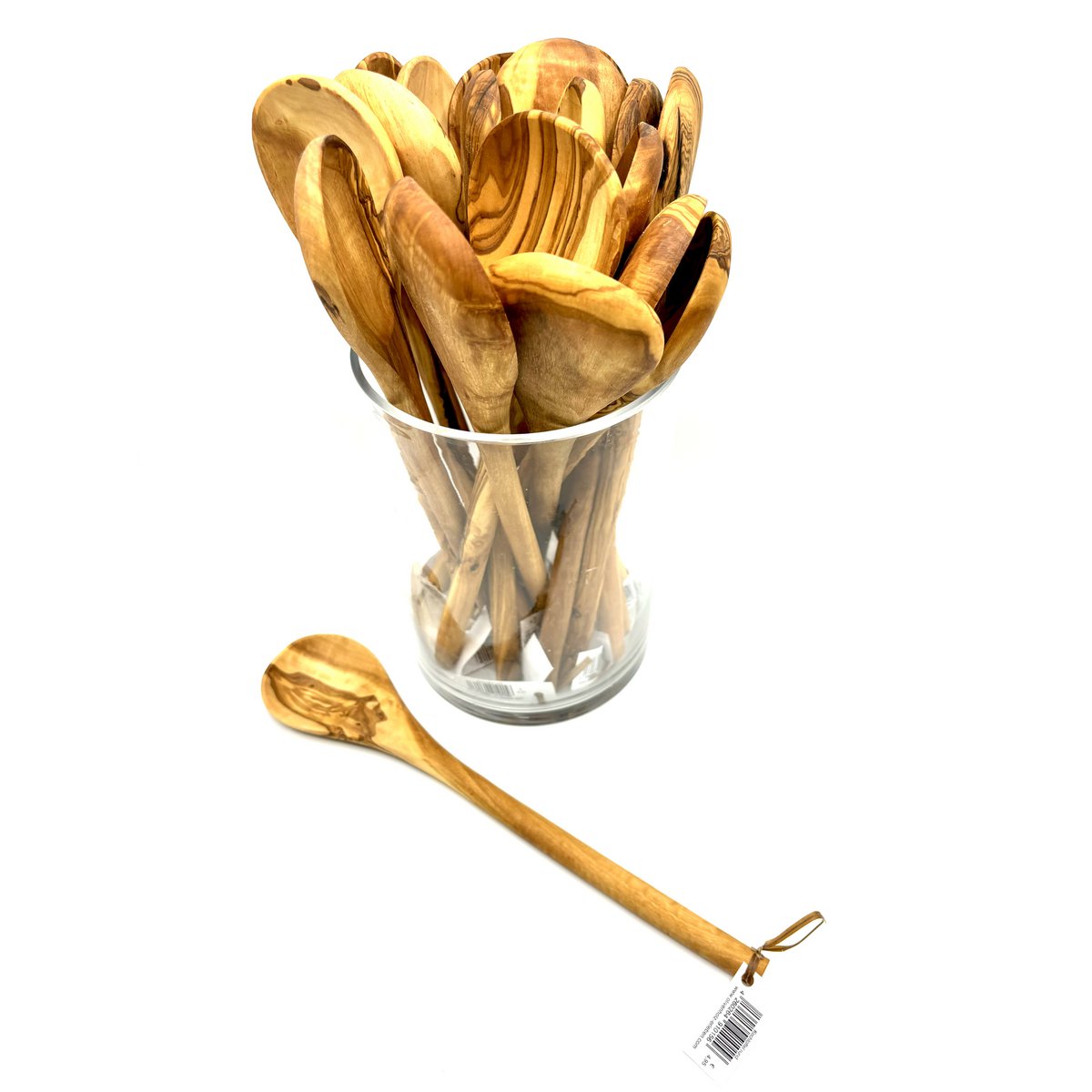 Professionele Kooklepels Set - 20 Olijfhouten Lepels 30cm