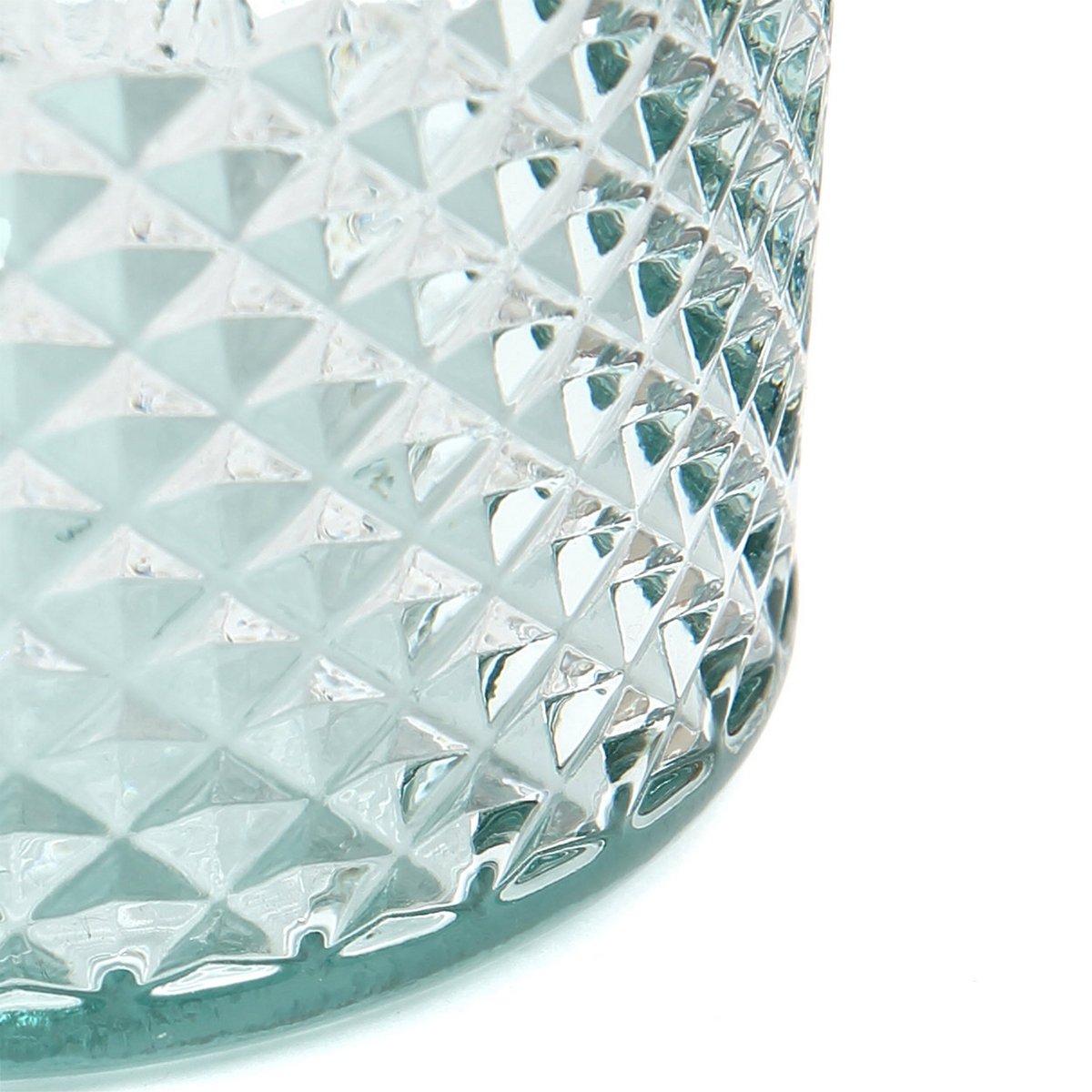 Zuanshí Glas Blauw Small - Diamant Elegantie Gerecycled