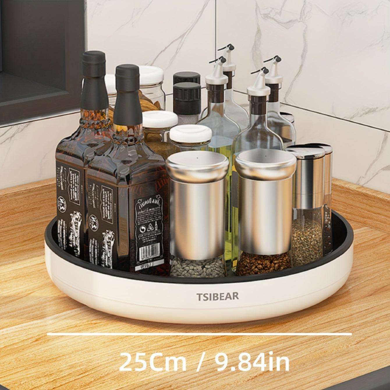 360° Draaibare Keukenorganizer - Multifunctionele Opbergcarrousel