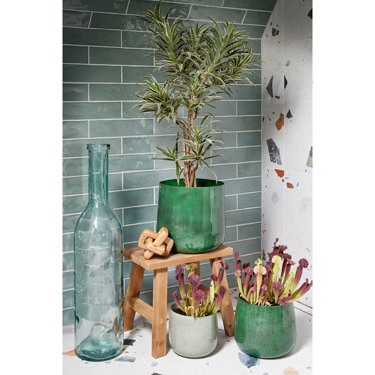 Duurzame Rioja Flesvaas 75cm | 100% Gerecycled Glas Transparant