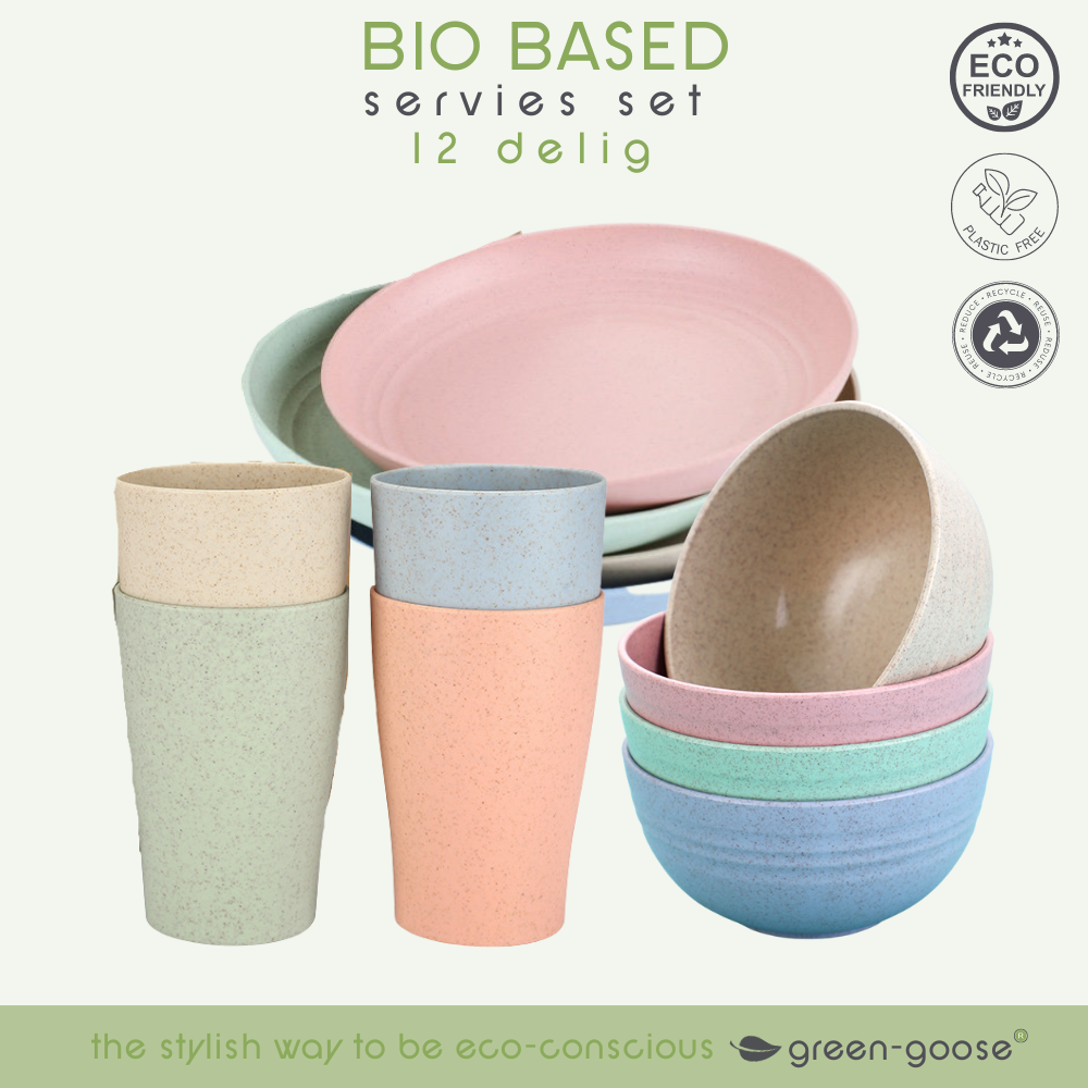 Eco Servies Collectie - 12-delig Duurzaam Tafelgerei