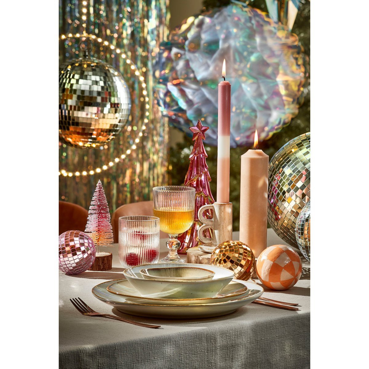 Kerst Discobal Zilver - Ø50cm XXL Spiegelende Kerstdecoratie