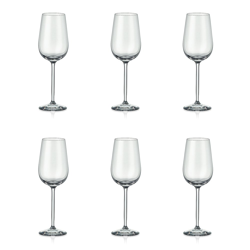 Romantische Pioen Prosecco Fluiten 150ml - Set van 6 | Bloemenprint