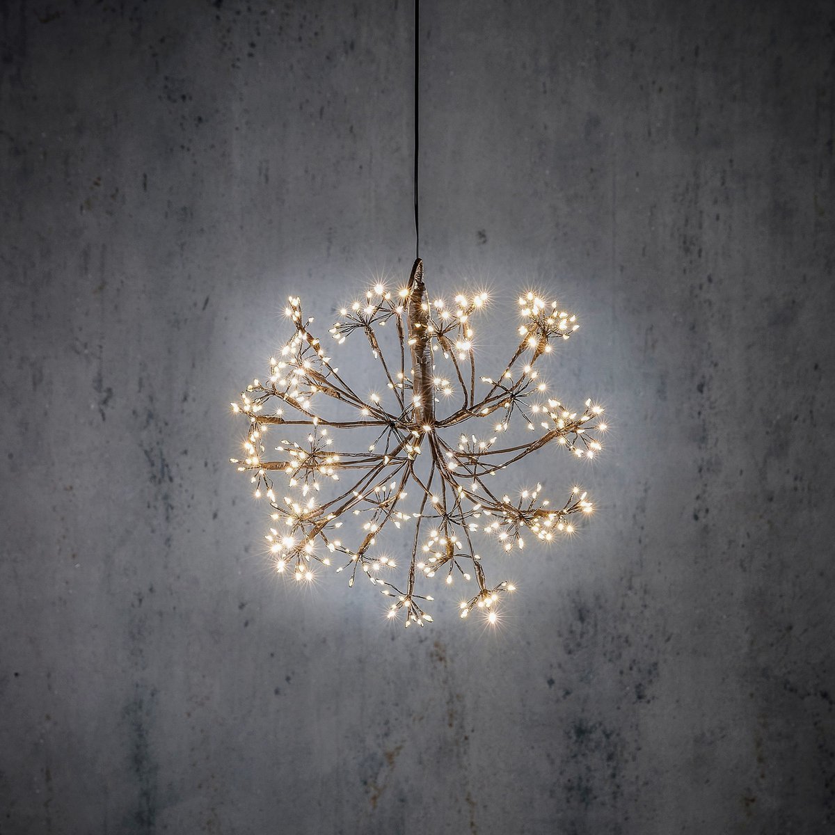 Kerstverlichting Bal Zwart - Ø30cm LED Lampjes Compact Outdoor