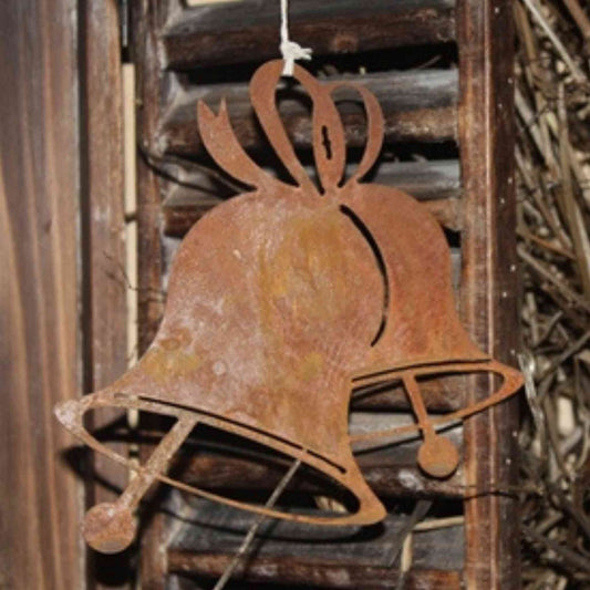 Kerstklokken Roest - Decoratieve Metalen Klokken Vintage Stijl