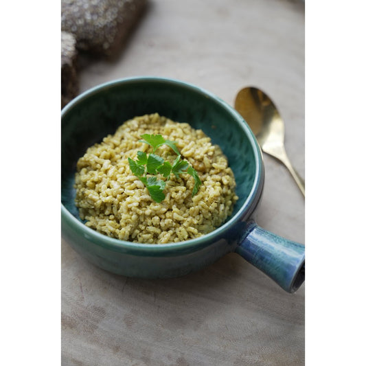 De aqua -ovenschotel met handvat