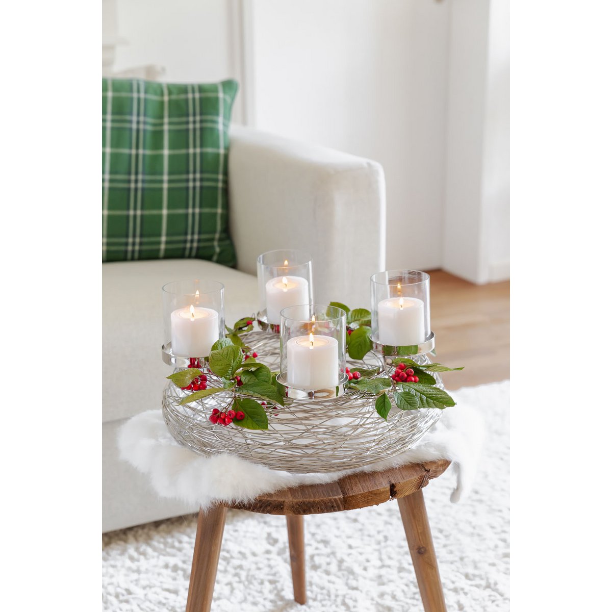 Rimini Luxe Adventskrans - Nederlandse Kersttraditie in Stijl