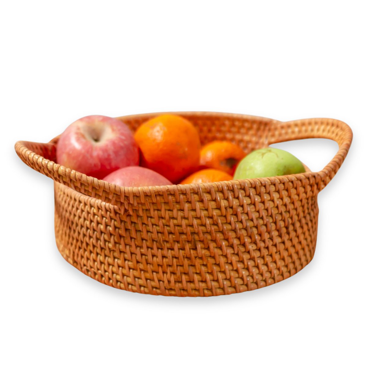 Suwari Rotan Fruitschaal - Compacte Elegantie voor Nederlandse Keukens