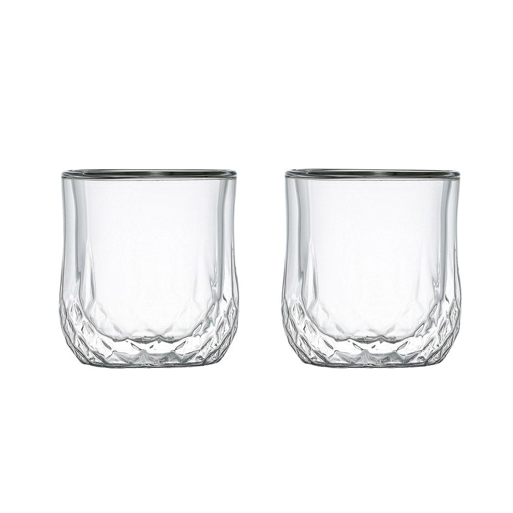 Premium Dubbele Wand Whisky Glazen - Set van 2 | Thermoglazen