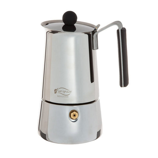 San Ignacio Milano Espressokan RVS 700ml - Authentieke Mokka Pot 6 Kopjes