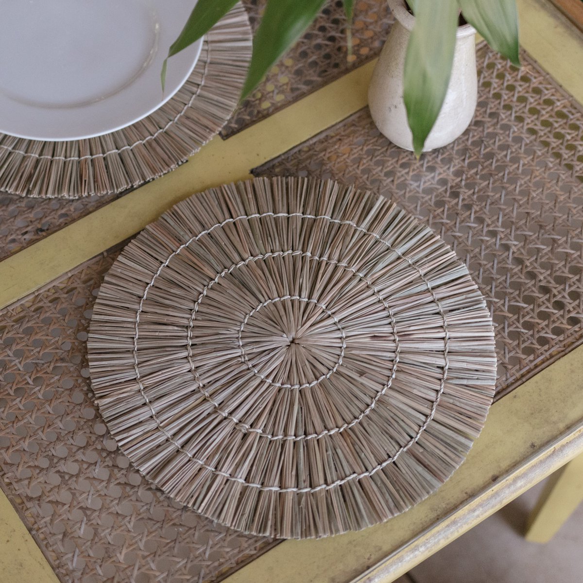 ALANG Zeegras Placemats - Natuurlijke Tafelset 35cm