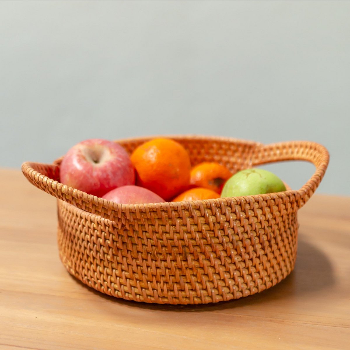 Suwari Rotan Fruitschaal - Compacte Elegantie voor Nederlandse Keukens