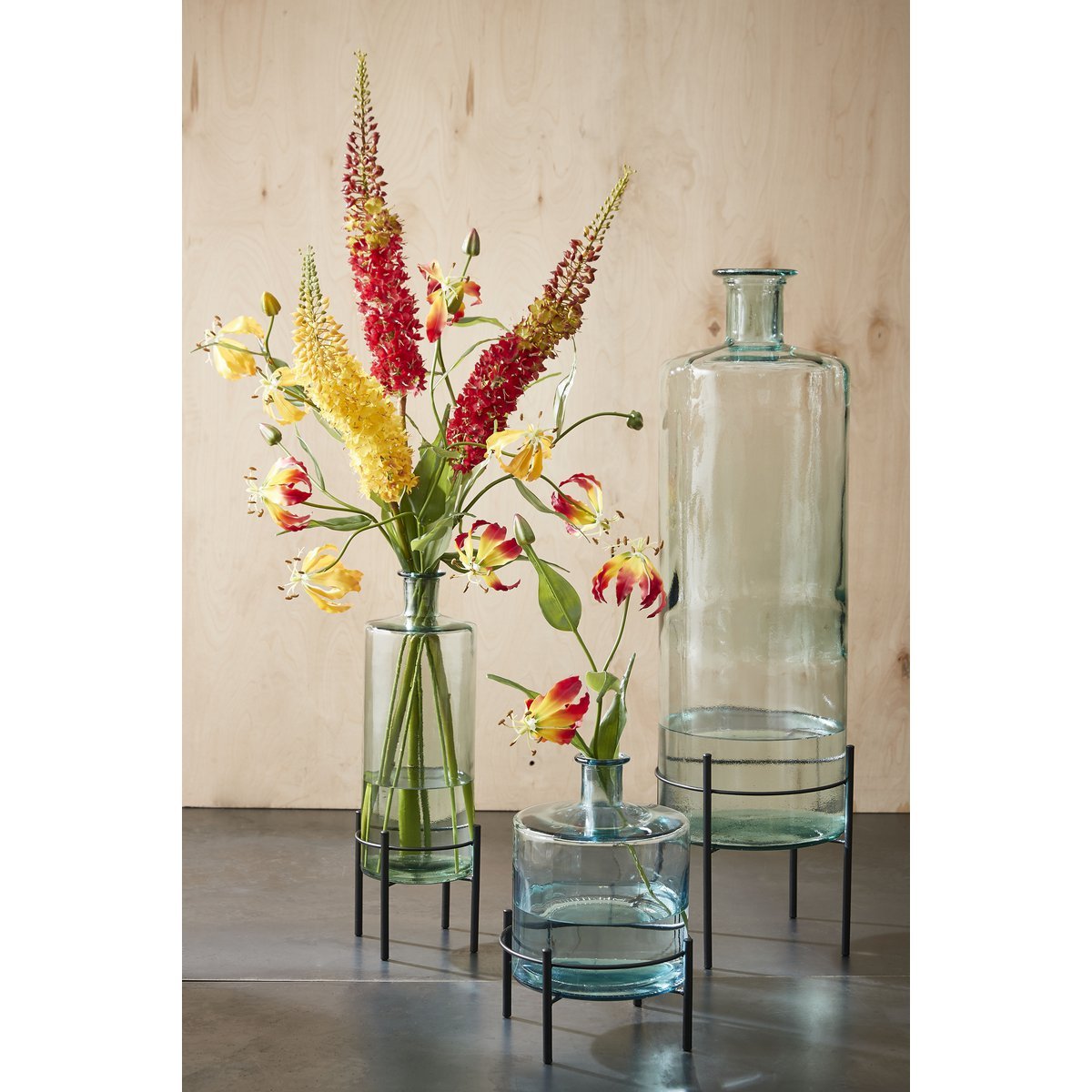 Duurzame Guan Flesvaas Transparant 26cm | Gerecycled Glas