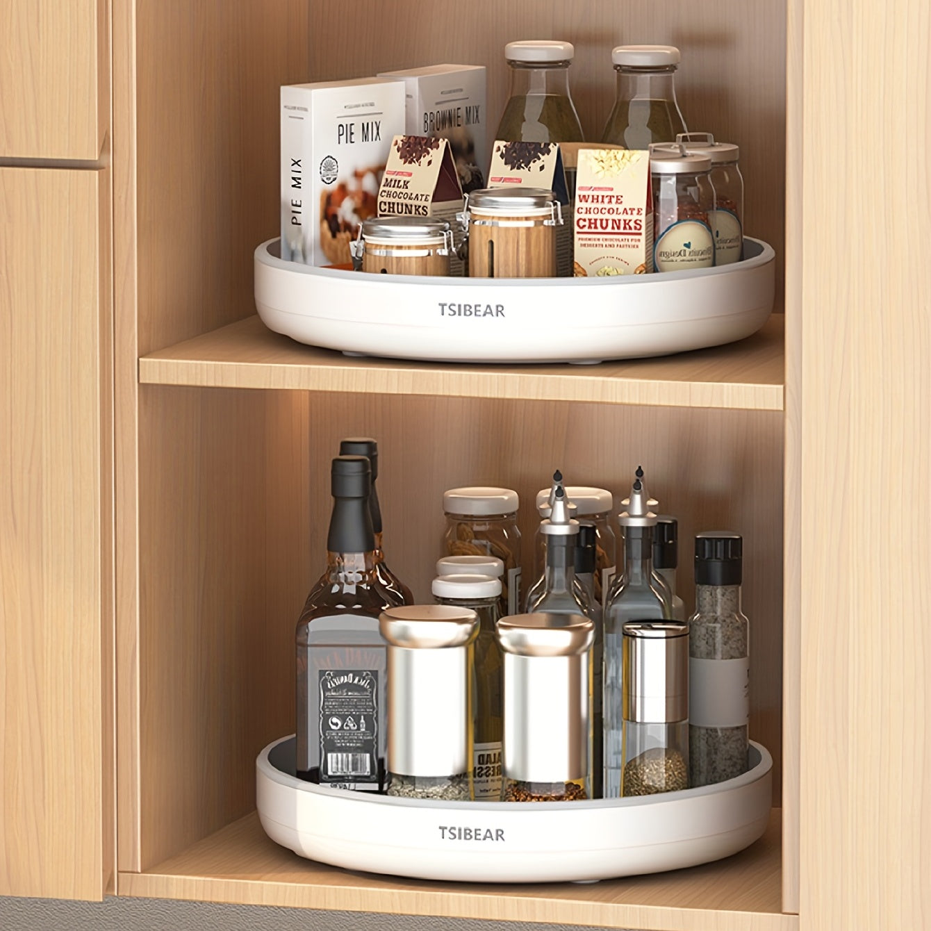 360° Draaibare Keukenorganizer - Multifunctionele Opbergcarrousel