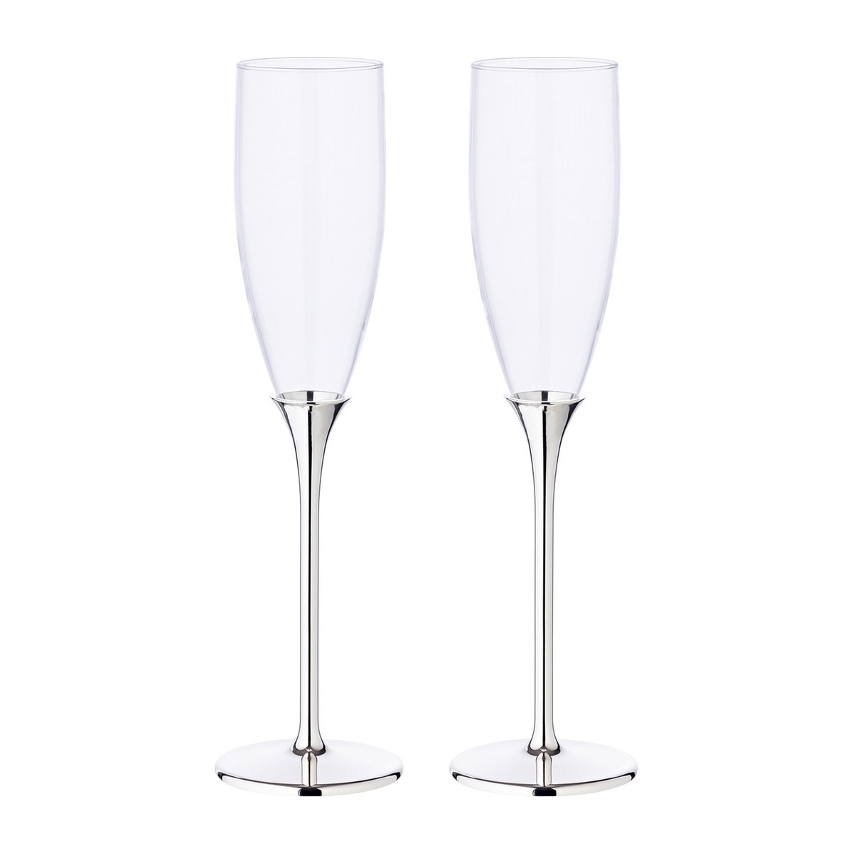 Victoria Luxe Champagnefluiten - Zink Elegantie Set 2-delig