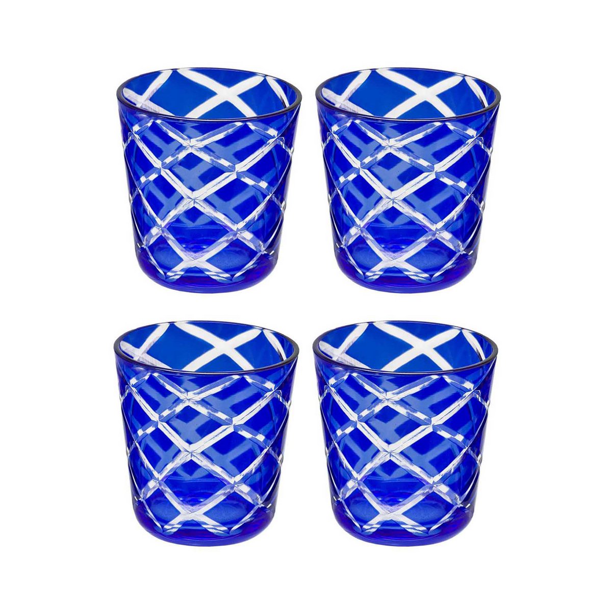 Dio Edelstenen Mokkenset - Blauw Robijn Collectie 4-delig