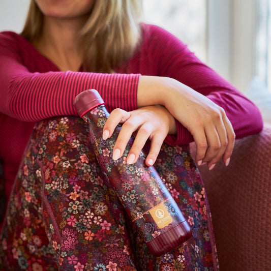 IZY x Pip Studio Tutti Fiore Thermosfles - Rode Bloemenweelde