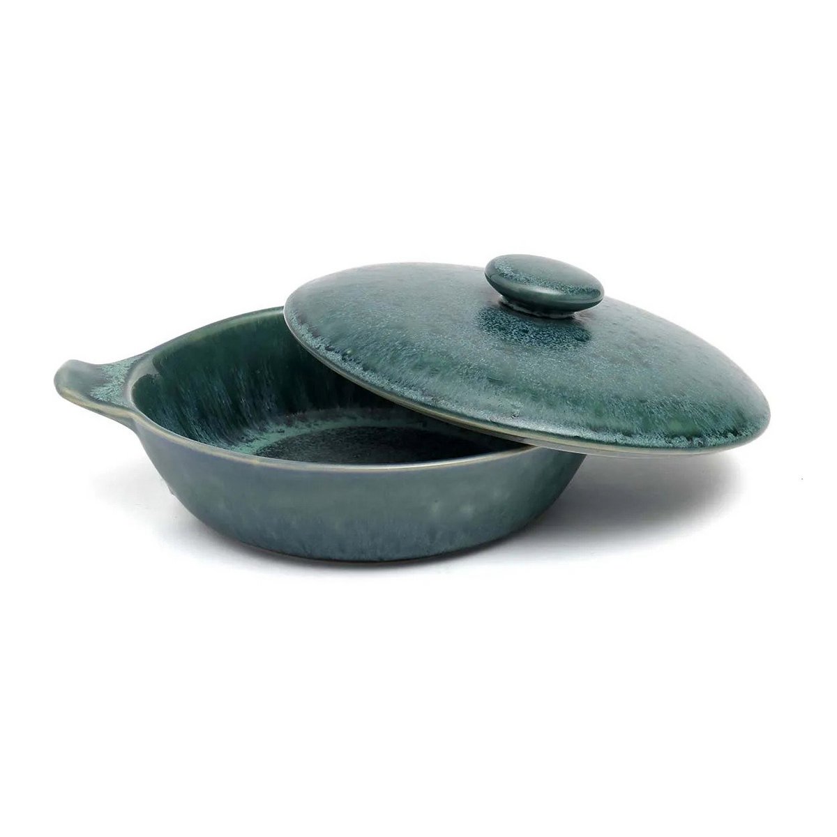 Aqua Stoofpot Set - 4-delige Keramische Kookpotten Blauw