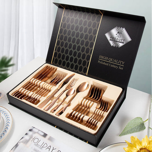 24-piece Cutlery Set 1010 Stainless Steel
