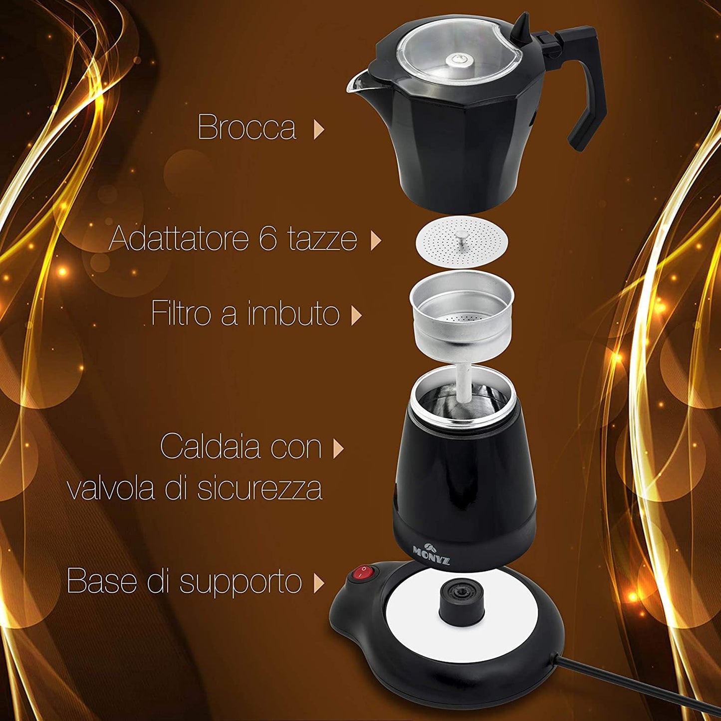 Automatische Elektrische Mokka Pot met Warmtebehoud - Premium Koffiezetapparaat
