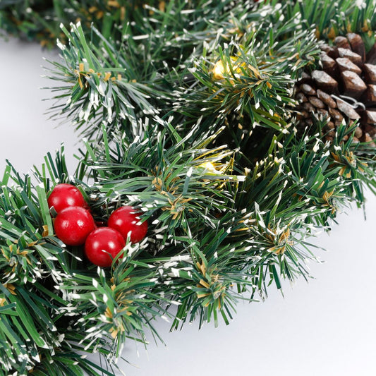 Creston Kerstkrans - Bevroren Look met LED & Decoraties Ø60cm