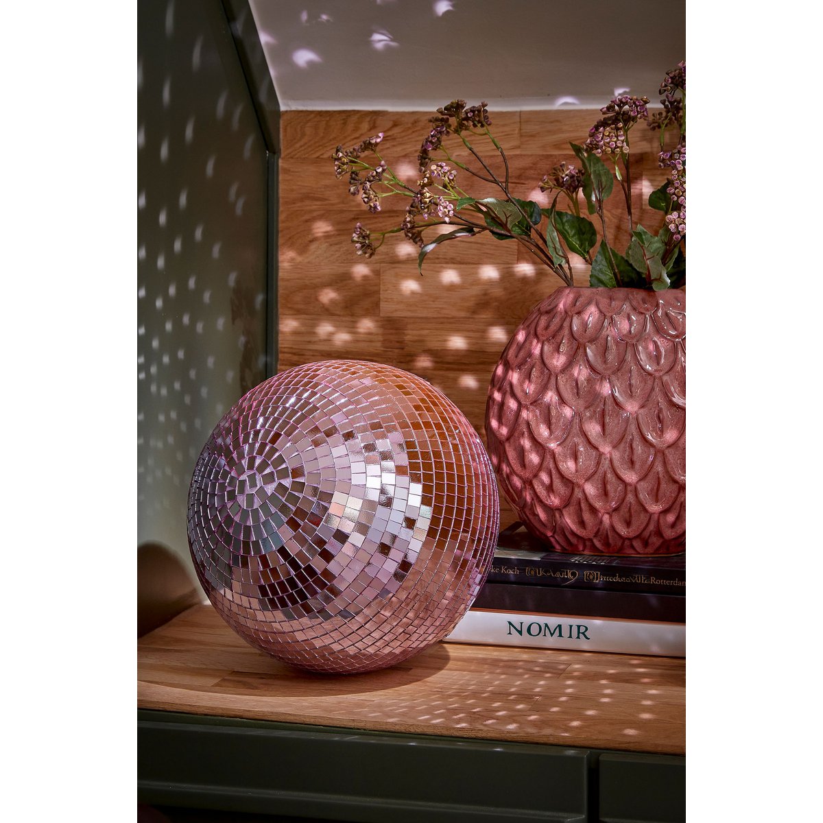 Kerst Discobal Lila - Ø30cm Spiegelende Kerstdecoratie Modern