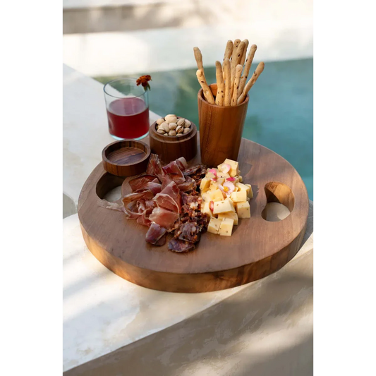 Hoge Teakwortel Beker - Uniek Handgemaakt Design