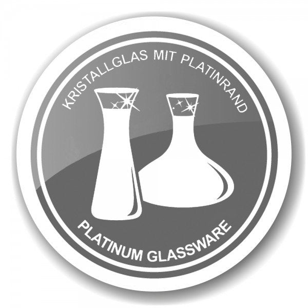 EDZARD Luxe Karaf Hendrik | Mondgeblazen Kristal met Platina Rand