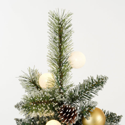 Kaprun Kunstkerstboom Mini - LED Timer 60cm Goud Decoraties