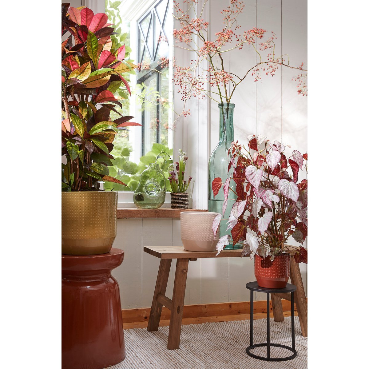 Imposante Rioja Flesvaas 100cm | XXL Gerecycled Glas Transparant
