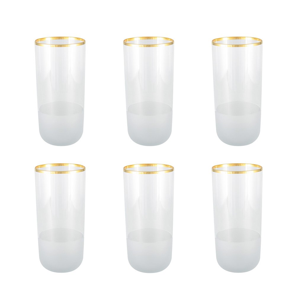Elegante Haut Nish Waterglazen Set - 6 Stuks | Premium Design