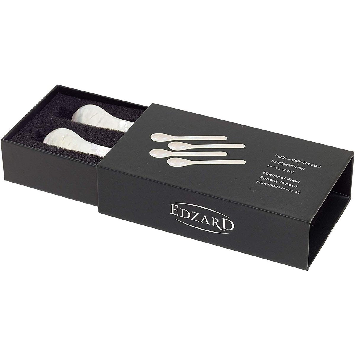 Parelmoer Luxe Lepelset - Kaviaar & Delicatesse Lepels 4-delig