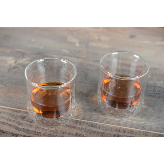 Premium Dubbele Wand Whisky Glazen - Set van 2 | Thermoglazen