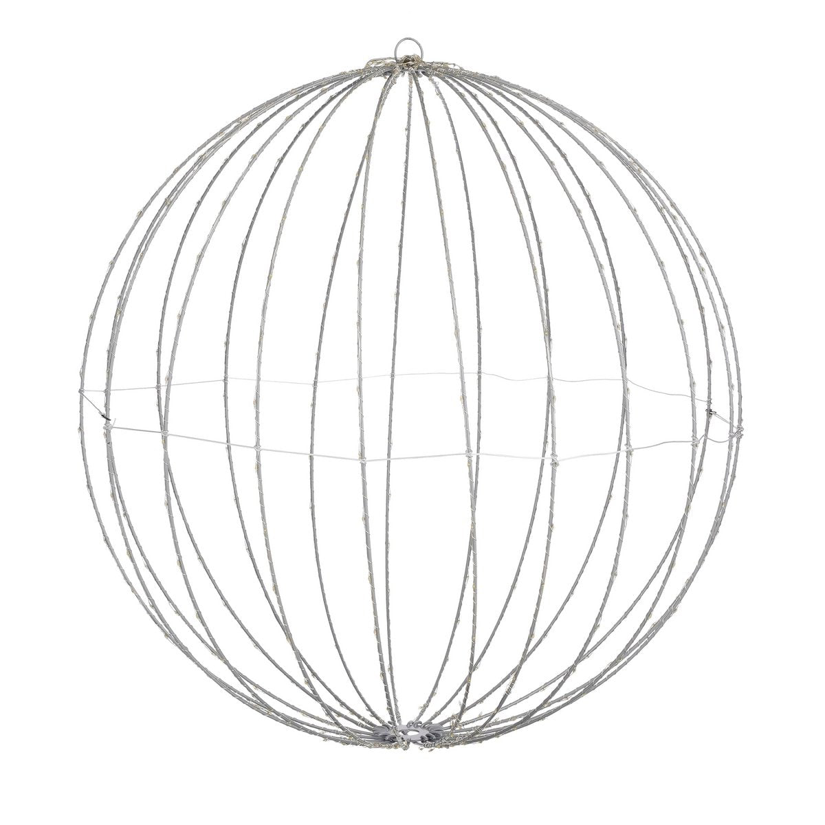 Kerstverlichting Bal Zwart - Ø60cm Warm Witte LED XL Outdoor