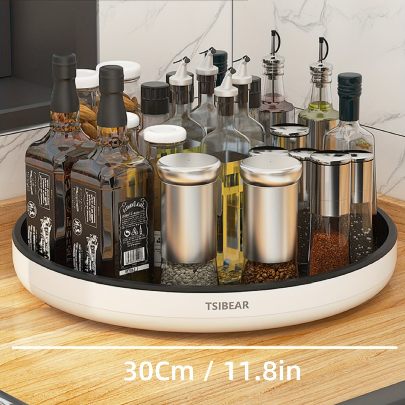 360° Draaibare Keukenorganizer - Multifunctionele Opbergcarrousel