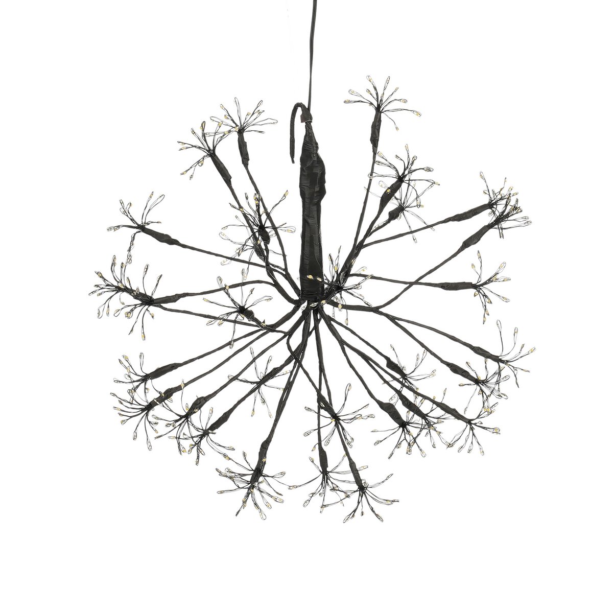 Kerstverlichting Bal Zwart - Ø40cm Warm Witte LED Medium Outdoor
