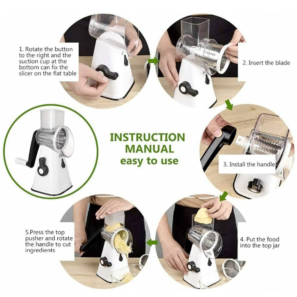 Premium RVS Keukenrasp Set - 6-in-1 Multifunctioneel